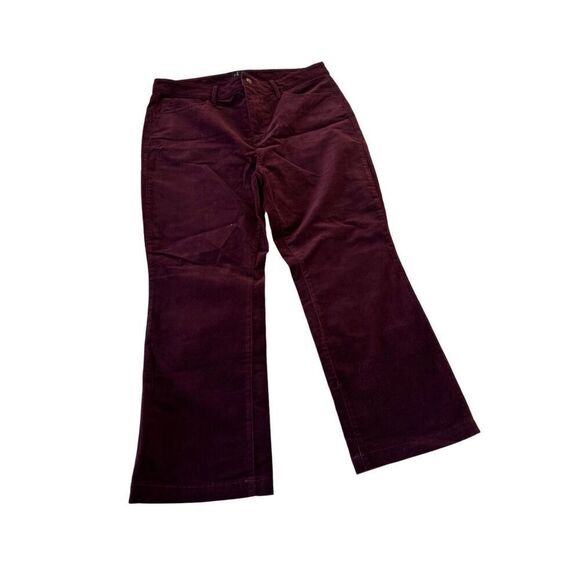 NWT Talbots Relaxed Chino Ankle Wine Pants Stretch Size 14 - Picture 3 of 10